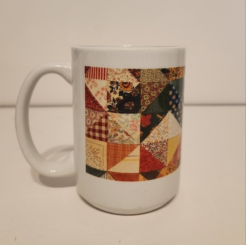 Like New CafePress Fun Patchwork Quilt Mug